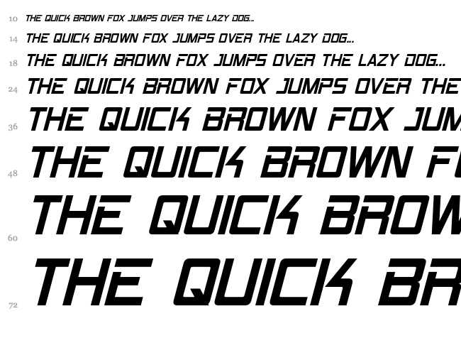 RPM font waterfall